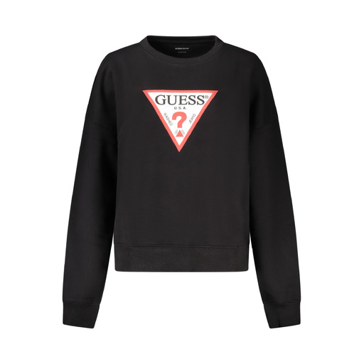 GUESS JEANS FELPA SENZA ZIP DONNA NERO