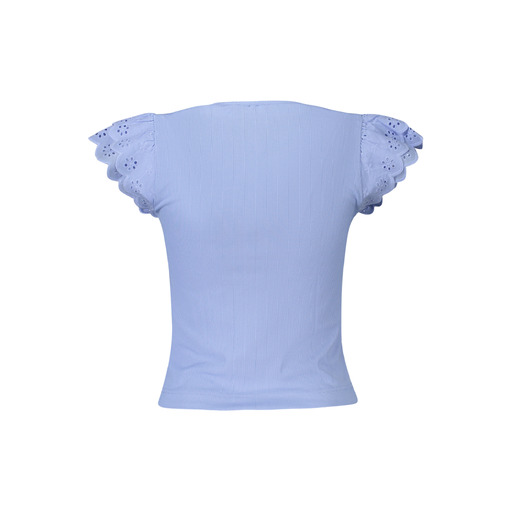 GUESS JEANS T-SHIRT MANICHE CORTE DONNA AZZURRO