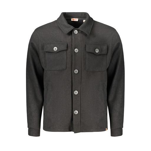 RIFLE CAMICIA MANICHE LUNGHE UOMO NERO