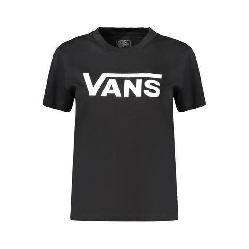 VANS T-SHIRT MANICHE CORTE DONNA NERO