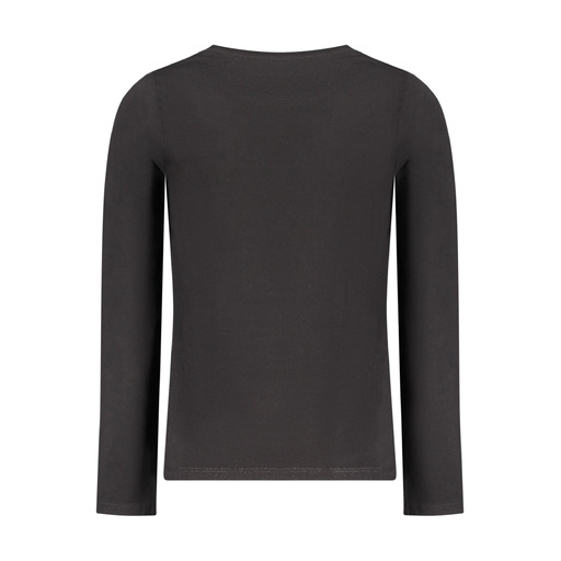 GUESS JEANS T-SHIRT MANICHE LUNGHE BAMBINA NERO