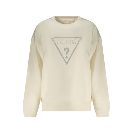GUESS JEANS FELPA SENZA ZIP DONNA BIANCO
