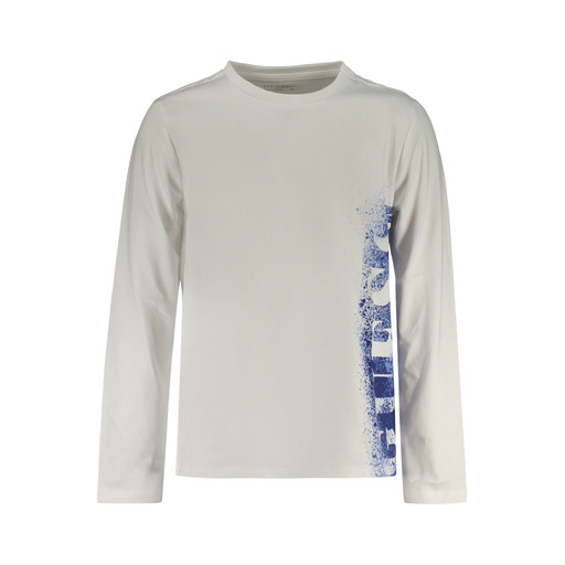 GUESS JEANS T-SHIRT MANICHE LUNGHE BAMBINO BIANCO