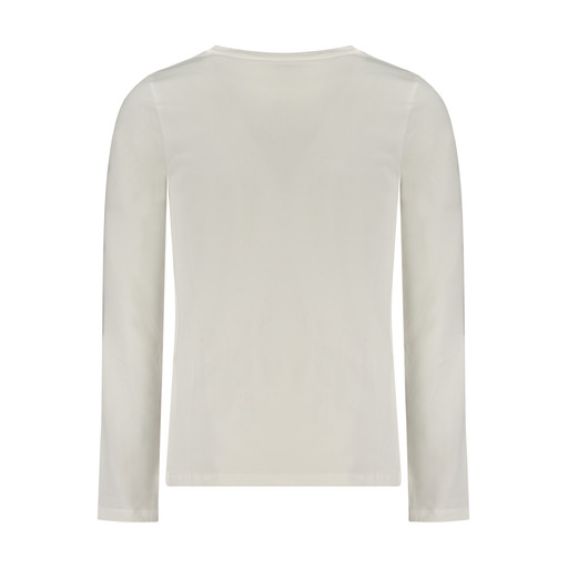 GUESS JEANS T-SHIRT MANICHE LUNGHE BAMBINA BIANCO