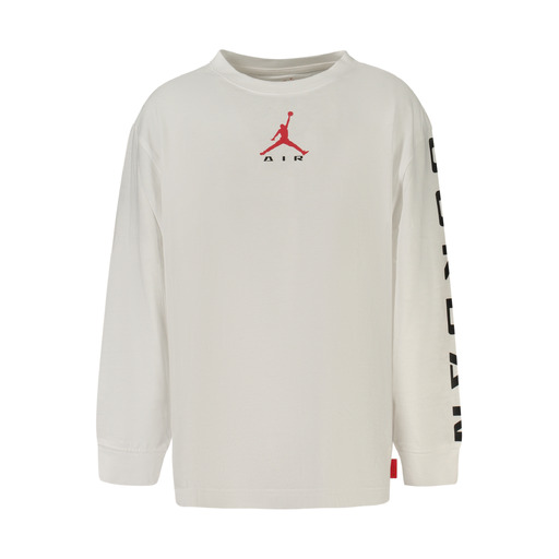 JORDAN T-SHIRT MANICHE LUNGHE BAMBINO BIANCO