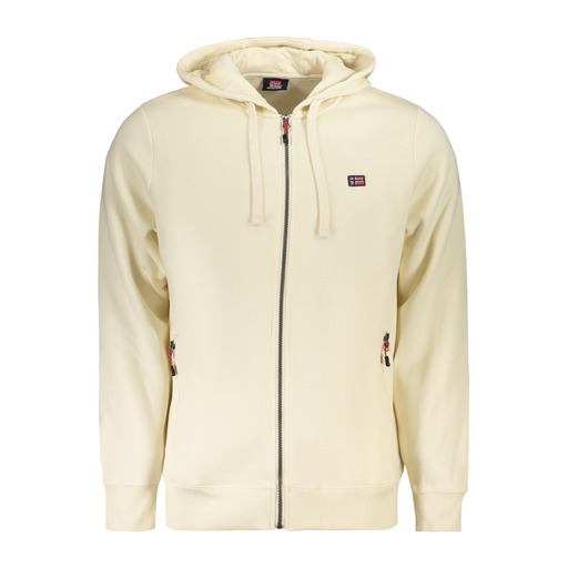 NORWAY 1963 FELPA CON ZIP UOMO BIANCO