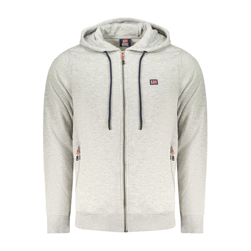 NORWAY 1963 FELPA CON ZIP UOMO GRIGIO