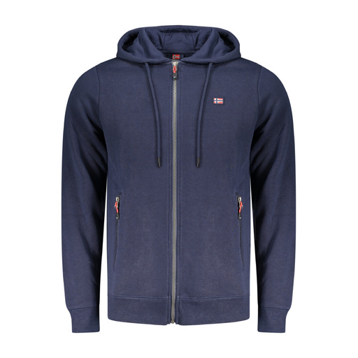 NORWAY 1963 FELPA CON ZIP UOMO BLU