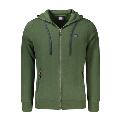 NORWAY 1963 FELPA CON ZIP UOMO VERDE