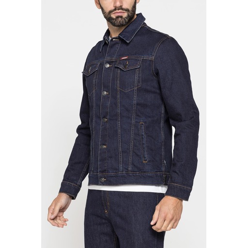 MEN'S DENIM JACKET MOD. TRUCKER IN STRETCH DENIM