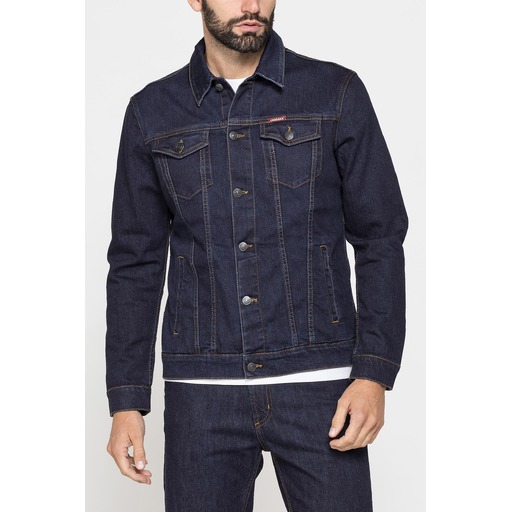 MEN'S DENIM JACKET MOD. TRUCKER IN STRETCH DENIM