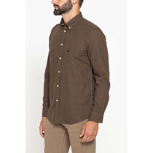 FLANNEL SHIRT IN SOLID COLOR WITH POCKET
