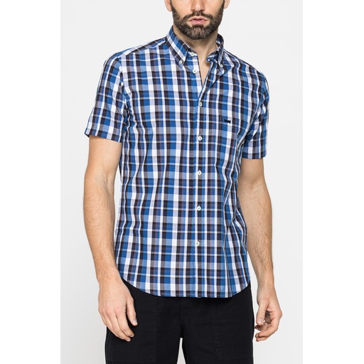 SHORT SLEEVED COTTON SHIRT WITH PATTERN