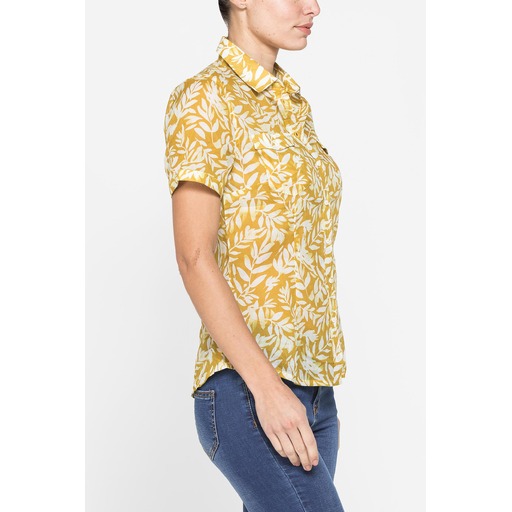 SHORT SLEEVED COTTON MUSLIN SHIRT