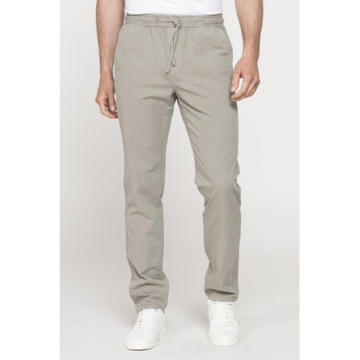 JOGGER PANTS IN LIGHT GABARDINE WITH ELASTIC WAISTBAND