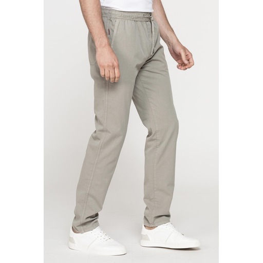 JOGGER PANTS IN LIGHT GABARDINE WITH ELASTIC WAISTBAND