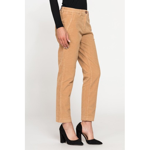 CHINOS VELVET STRETCH TROUSERS