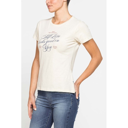 SLUB JERSEY PRINTED T-SHIRT