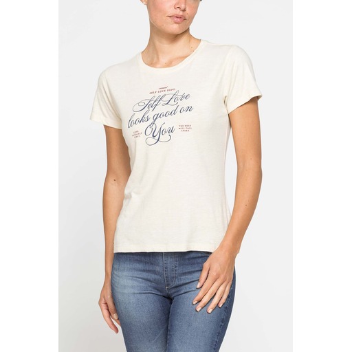 SLUB JERSEY PRINTED T-SHIRT