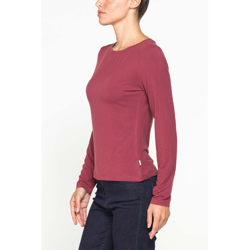 LONG SLEEVES T-SHIRT IN MIX MODAL