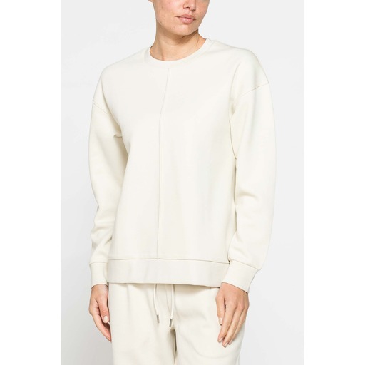 PIQUÉ SWEATSHIRT WITH CREW NECK