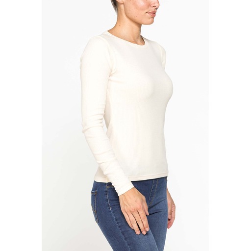 CREW NECK T SHIRT SLIM FIT IN RIB
