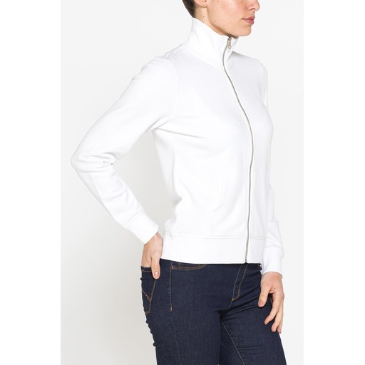 FULL ZIP SWEATSHIRT WITH HIGH NECK