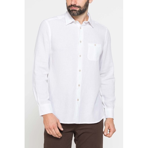 MEN'S LONG SLEEVE LINEN AND LYOCELL SHIRT