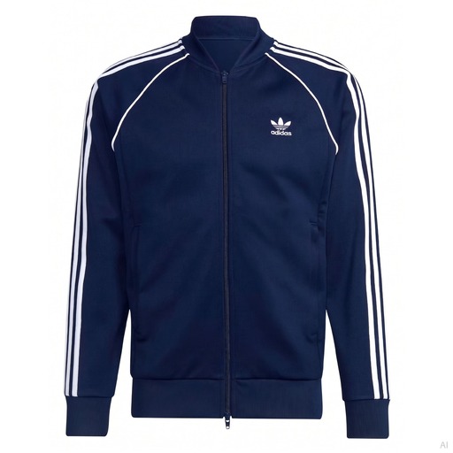 Adidas SST Navy Blue Zip Track Jacket
