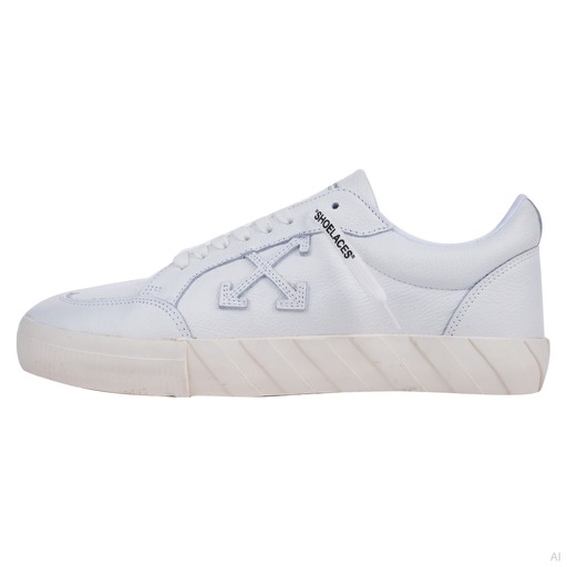 Off-White Low-Top White Leather Arrow Sneakers