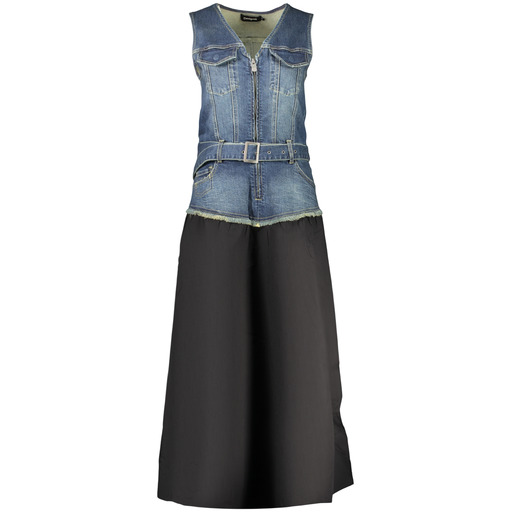 DESIGUAL ABITO LUNGO DONNA NERO