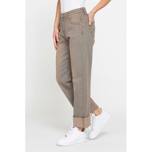 FIVE POCKETS JEANS WITH WIDE LEG IN STRETCH DENIM 12,2oz