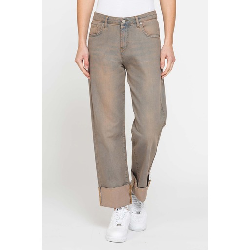 FIVE POCKETS JEANS WITH WIDE LEG IN STRETCH DENIM 12,2oz