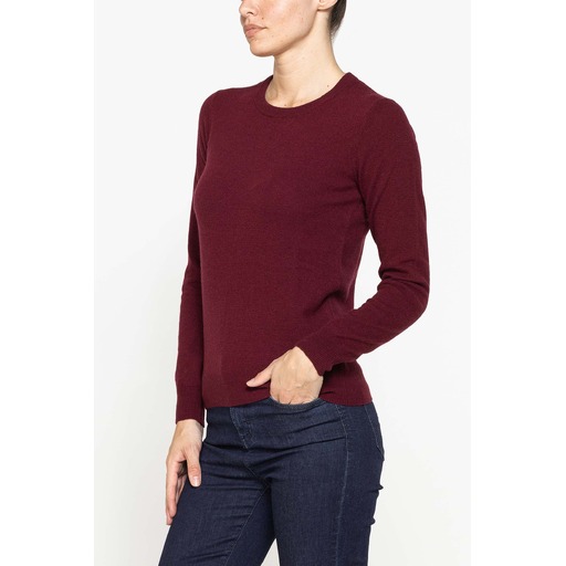 BASIC CREWNECK KNIT IN MIX WOOL YARN