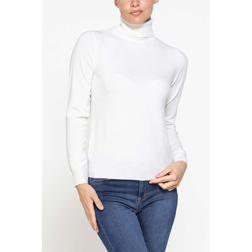 TURTLENECK IN MIX WOOL YARN
