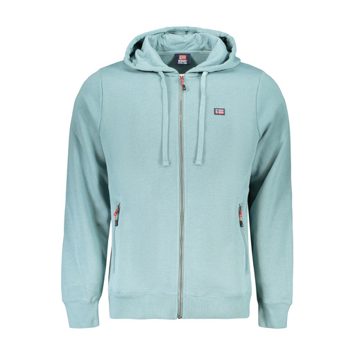 NORWAY 1963 FELPA CON ZIP UOMO VERDE