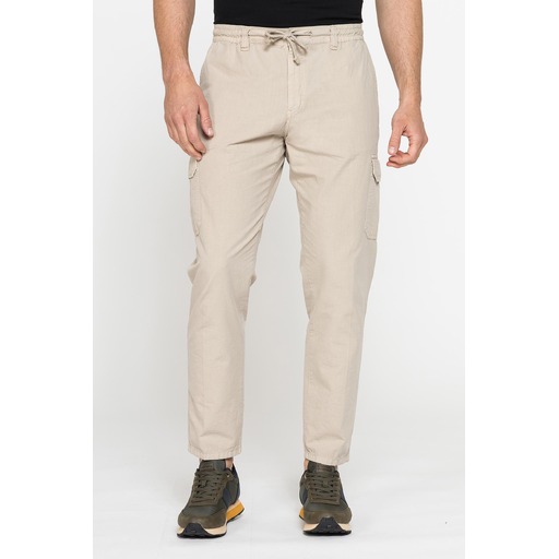 CHINO TROUSERS WITH DRAWSTRING AND SIDE POCKETS
