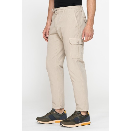 CHINO TROUSERS WITH DRAWSTRING AND SIDE POCKETS