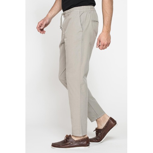 RIPSTOP CHINO PANTS WITH DRAWSTRING WAIST