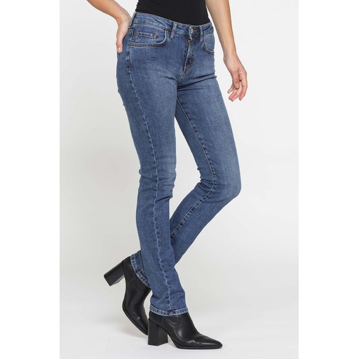 FIVE POCKETS WOMAN JEANS WITH REGULAR FIT IN STRETCH DENIM 12,2oz