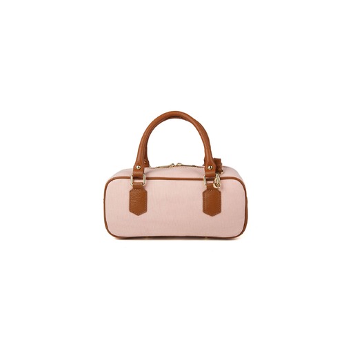 Giulia Monti Shoulder Bag Pale Pink_Golden Brown