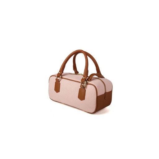 Giulia Monti Shoulder Bag Pale Pink_Golden Brown
