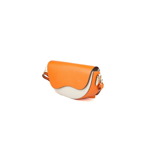 Giulia Monti Shoulder Bag Orange_Light Beige