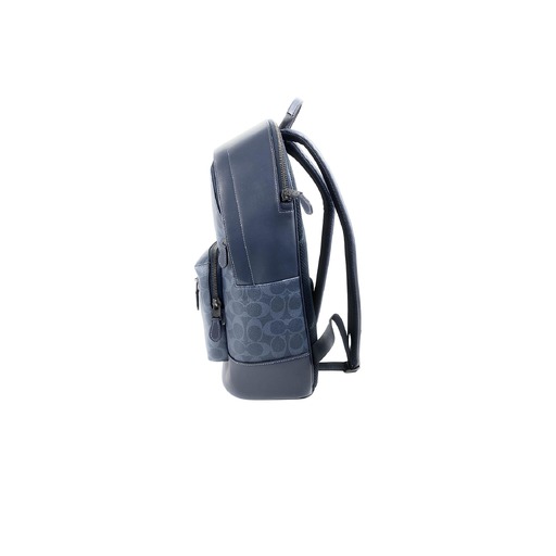 West backpack in signature canvas with varsity motif
