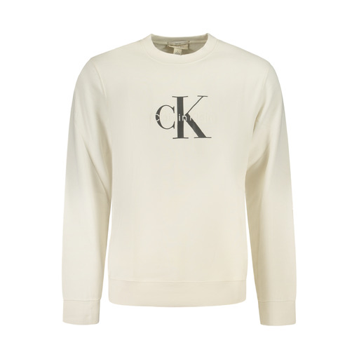 CALVIN KLEIN FELPA SENZA ZIP UOMO BIANCO