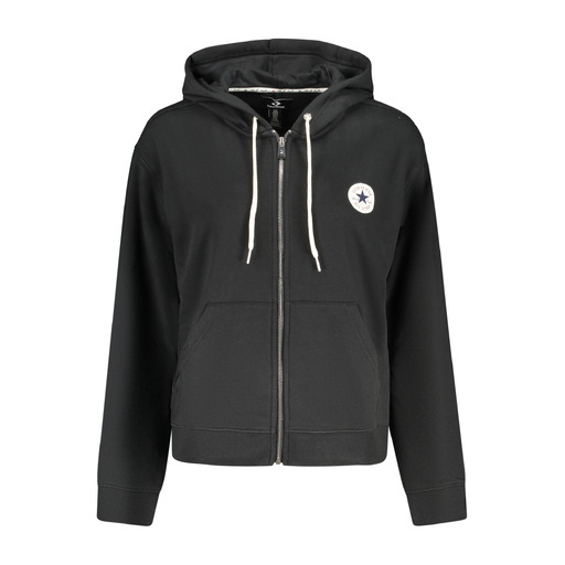 CONVERSE FELPA CON ZIP DONNA NERO