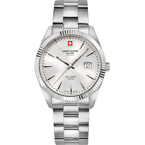 Hodinky Swiss Alpine Military 7016.1132 Herrenuhr Solaris 42mm 10ATM