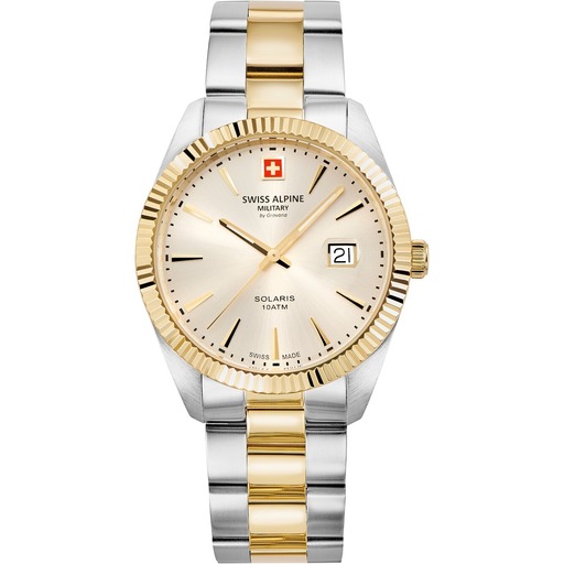 Hodinky Swiss Alpine Military 7016.1142 Herrenuhr Solaris 42mm 10ATM