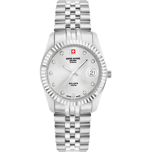 Hodinky Swiss Alpine Military 7716.1232 Damenuhr Solaris 34mm 10ATM