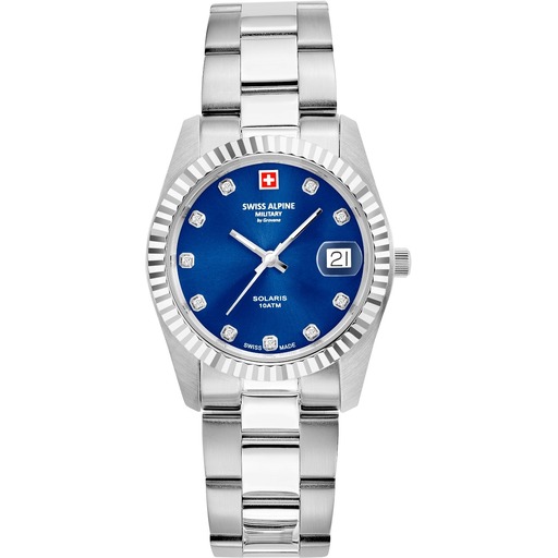 Hodinky Swiss Alpine Military 7716.1135 Damenuhr Solaris 34mm 10ATM